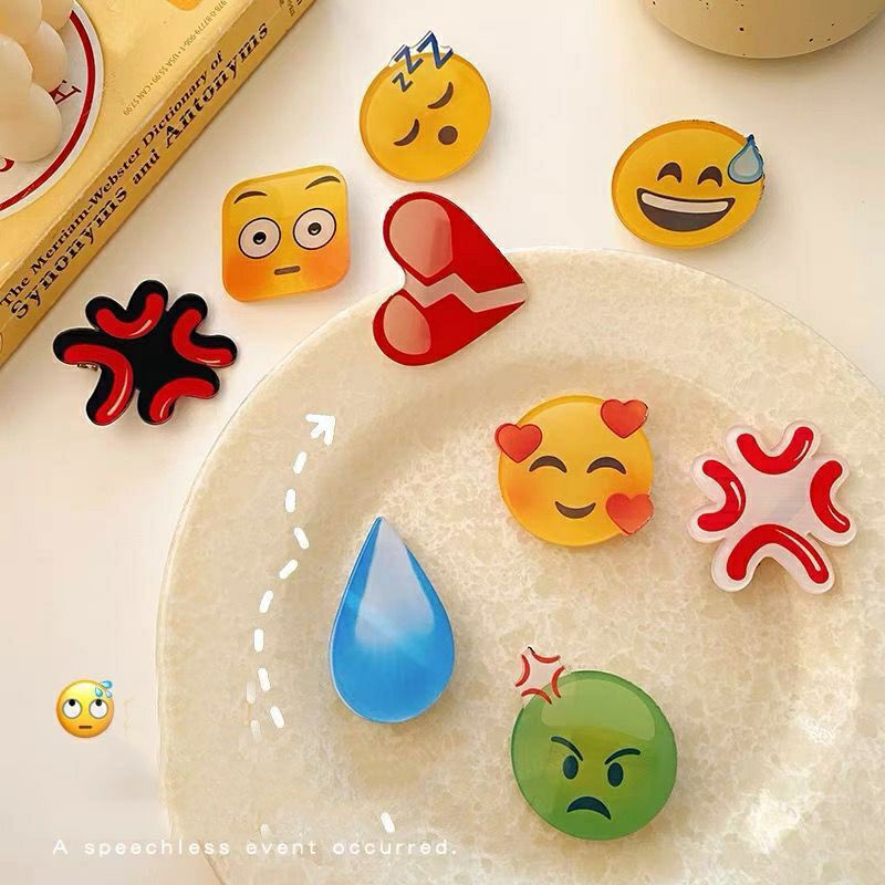 Kẹp cài tóc icon cảm xúc