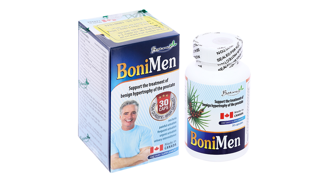 BoniMen giúp giảm phì đại lành tính tuyến tiền liệt hộp 30 viên