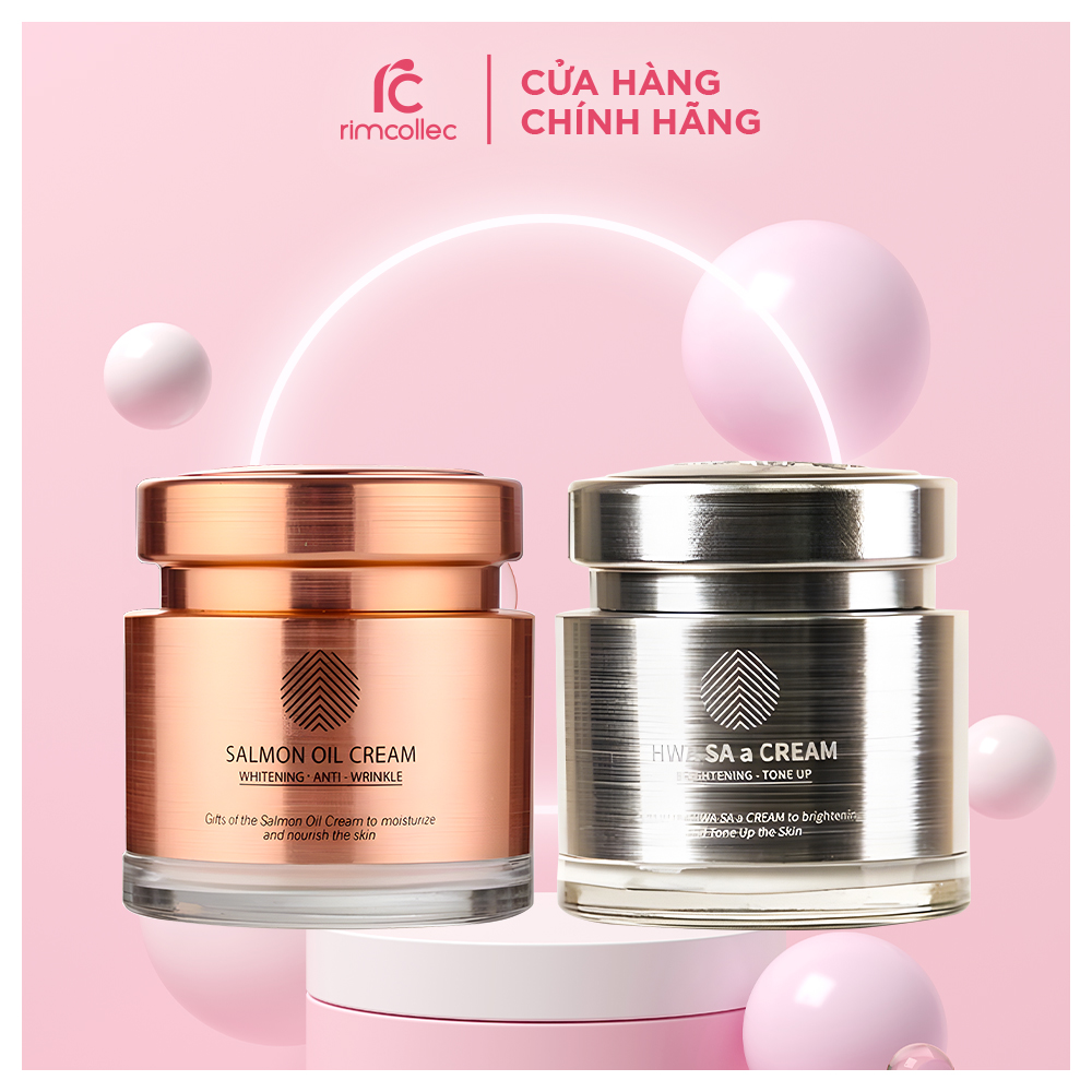 Kem cá hồi - kem dưỡng trắng da chống lão hóa chiết xuất cá hồi salmon oil cream cre8skin 80g