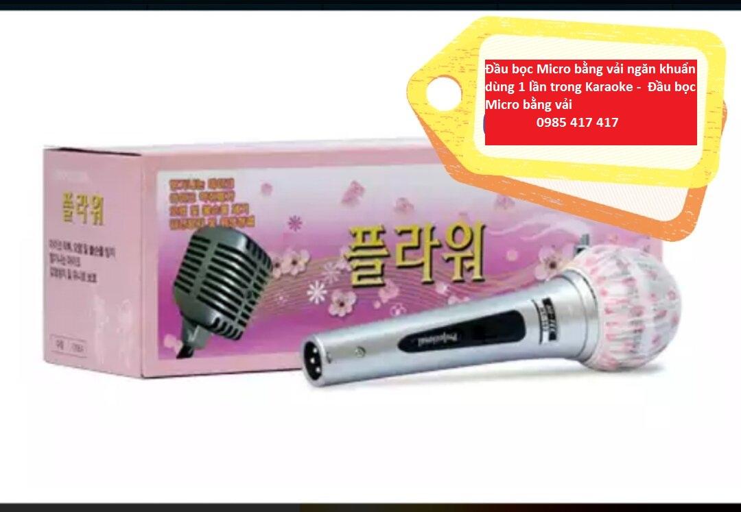Đầu bọc Micro bằng vải ngăn khuẩn dùng 1 lần trong Karaoke