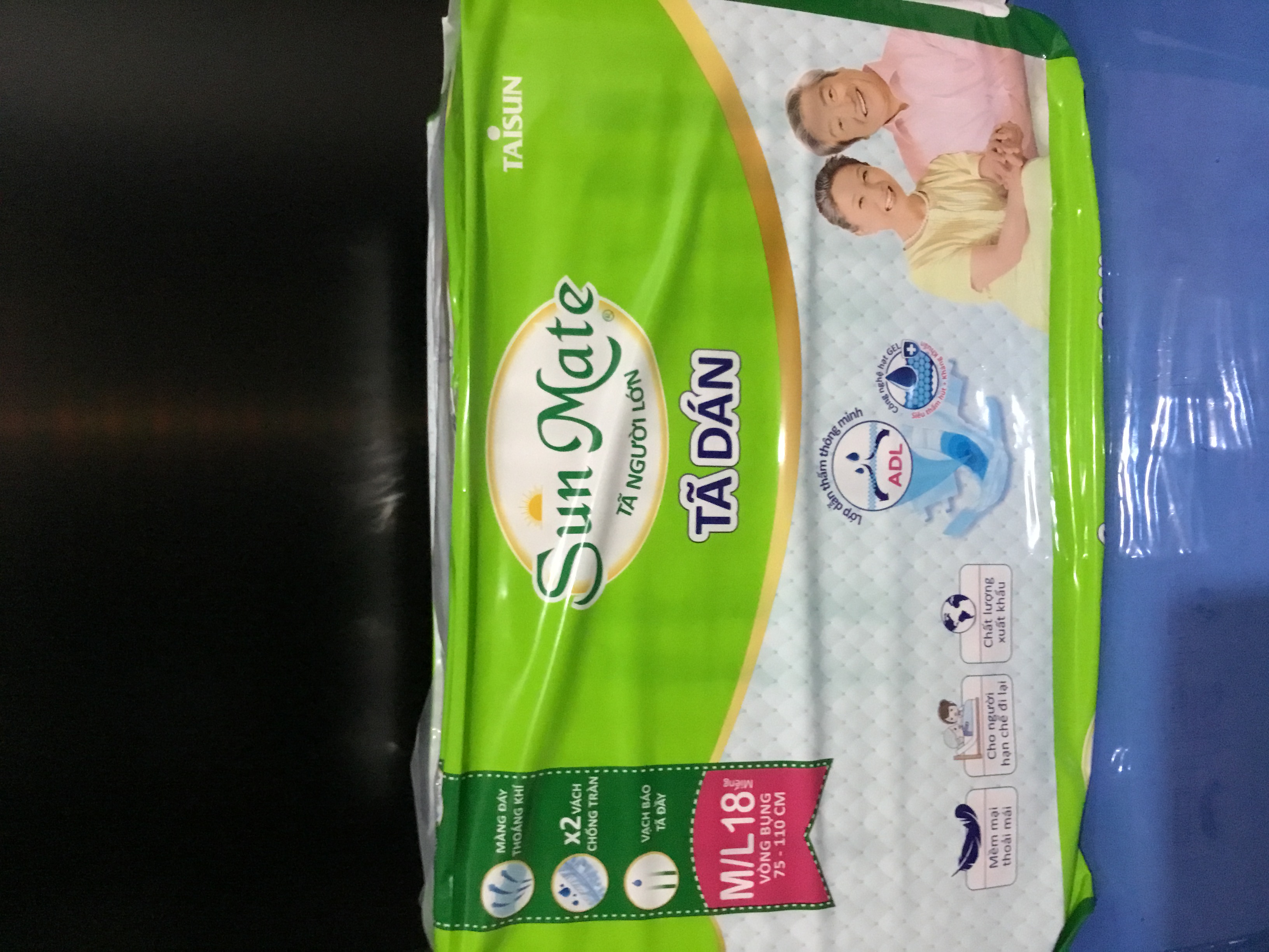 - combo 3 gói tã dán sunmate ml18 - date mới