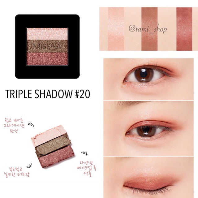 [HCM]Phấn mắt 3 Màu Missha Triple Shadow