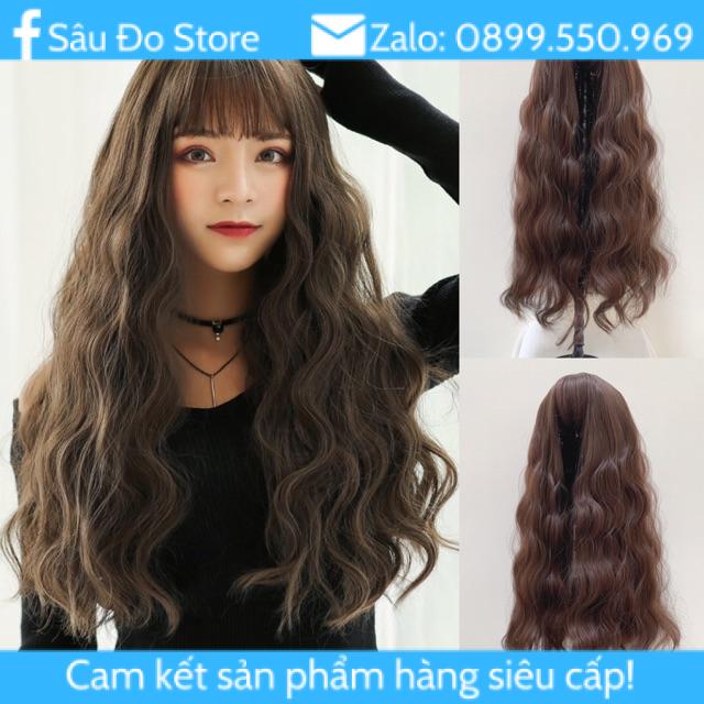 Tóc Giả Sóng Phồng Tặng Lưới Trùm