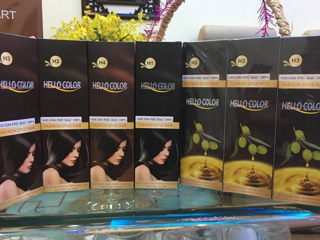 Nhuộm phủ bạc có 5 mầu