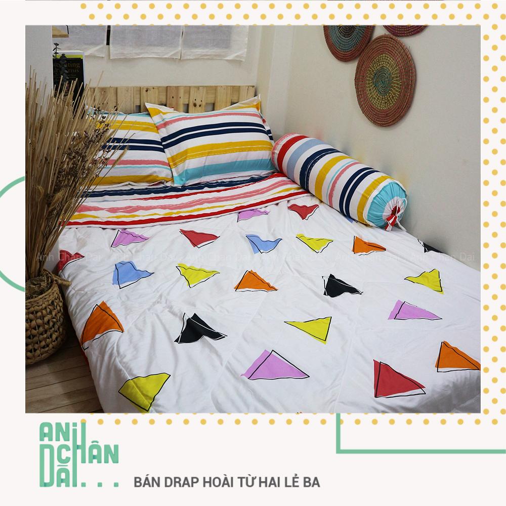 Bộ ga gối cotton đũi hàn quốc - acd 003