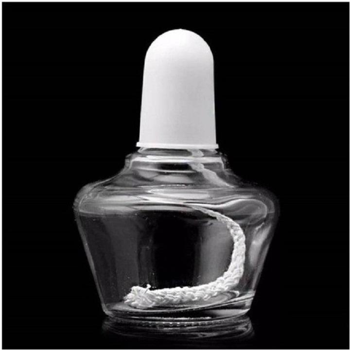 Đèn thủy tinh, Đèn cồn đốt, thủy tinh trong suốt, có nắp đậy, dung tích 150ml - DENCONTHUYTINH 150ML