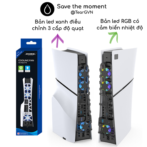 Quạt tản nhiệt tốc độ cao làm mát máy DOBE cho PS5 Slim