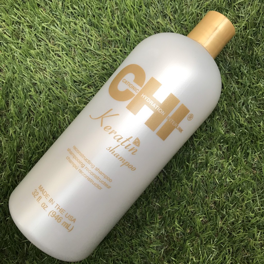 Dầu gội siêu mượt phục hồi CHI Keratin Shampoo 946ml