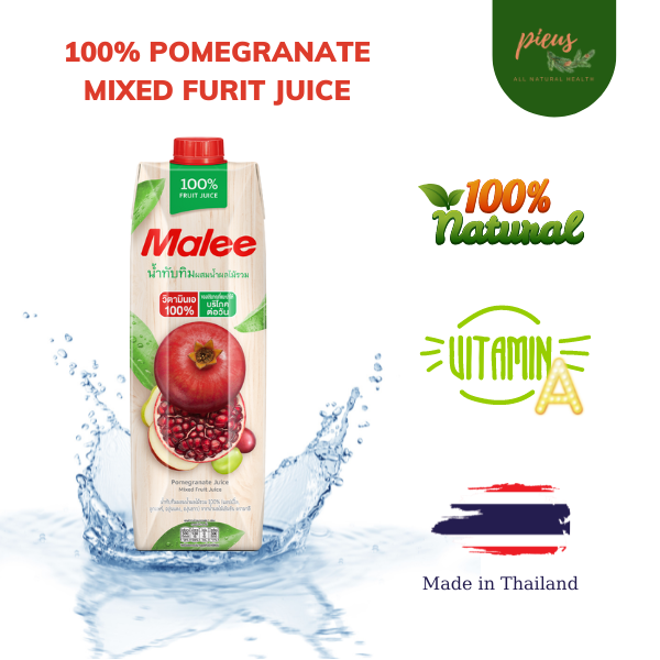 Nước ép lựu & trái cây hỗn hợp Pomegranate Mixed Fruit Juice Malee 200ml