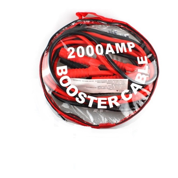 Bộ dây câu bình ắc quy 2000amp dài 4m bọc nhựa đầu kẹp tránh tia lửa điện (có túi đựng hình shop chụp)