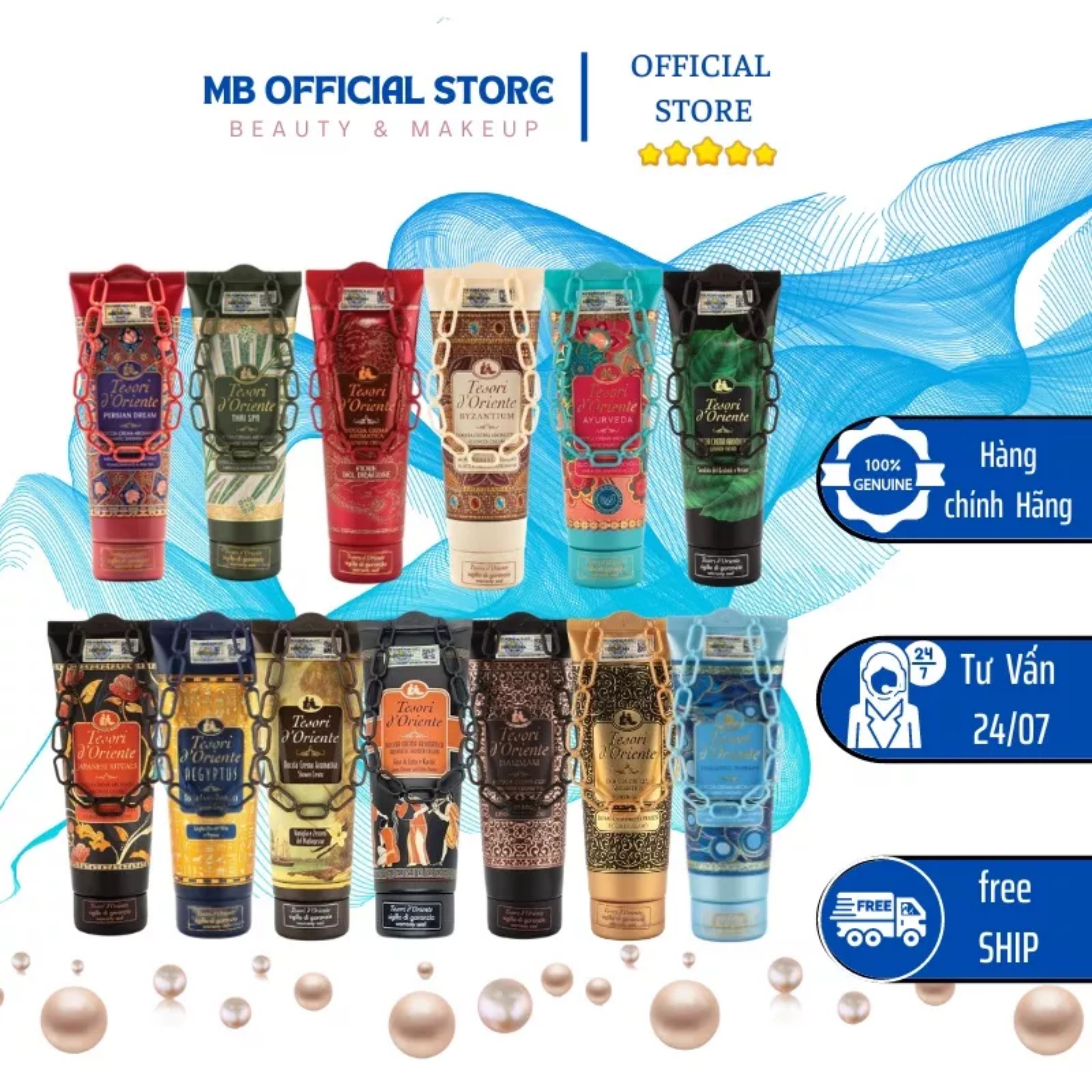 Sữa tắm nước hoa tuýp tesori d’oriente 250ml