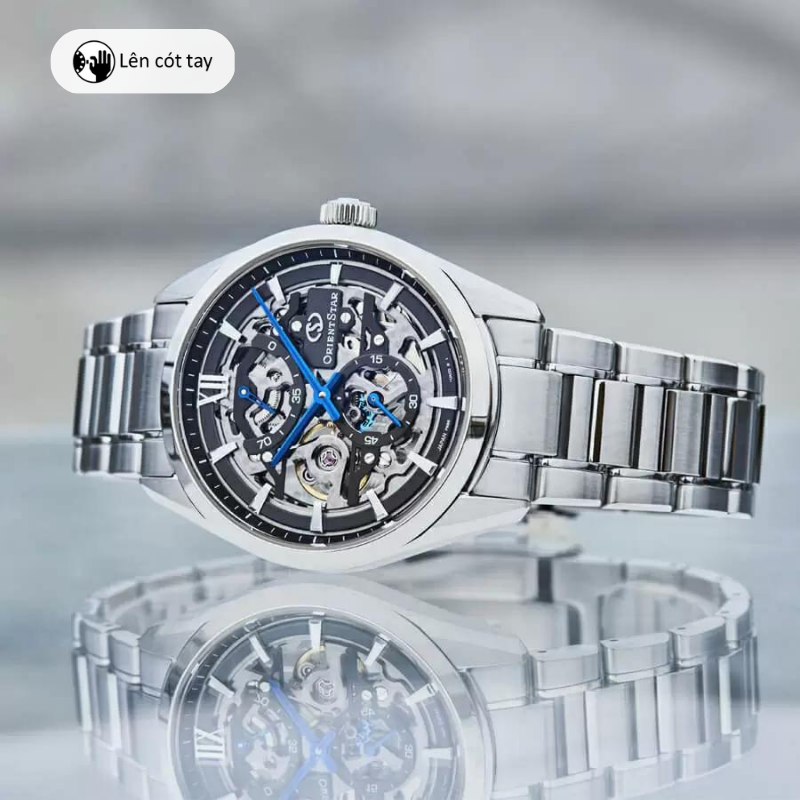 đồng hồ cơ nam orient star contemporary skeleton watch re 3