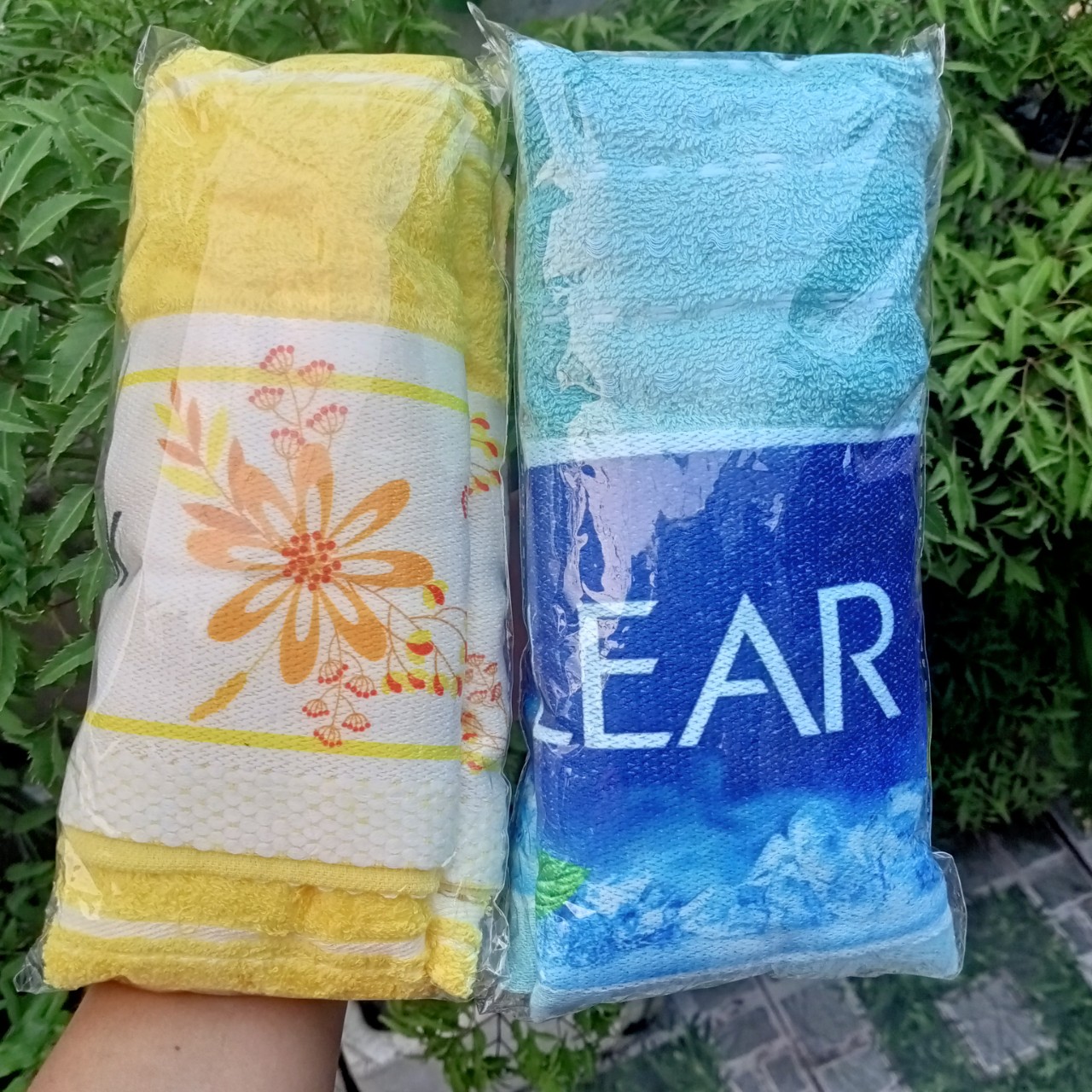 Khăn tắm cao cấp Dove, Clear, Sunsilk.