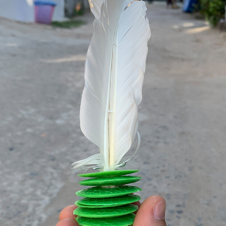 Cầu đá thể thao, cầu đá nghệ thuật bằng lông gà loaị tốt -LYLYSPORTS