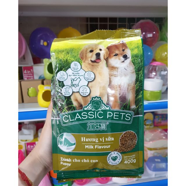 Thức ăn chó con Classic Pets Vị Sữa