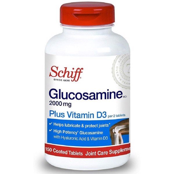 Schiff viên uống hỗ trợ xương khớp glucosamine 2000mg plus vitamin d3 150 viên của mỹ
