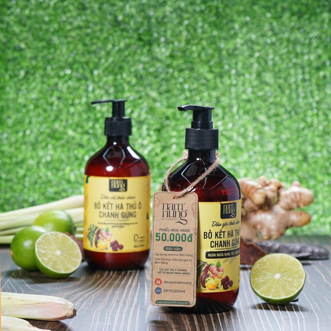 NamNung Dầu gội Nam Nung ngăn ngừa gàu và rụng, giúp tóc chắc khỏe, suôn mượt 500ml