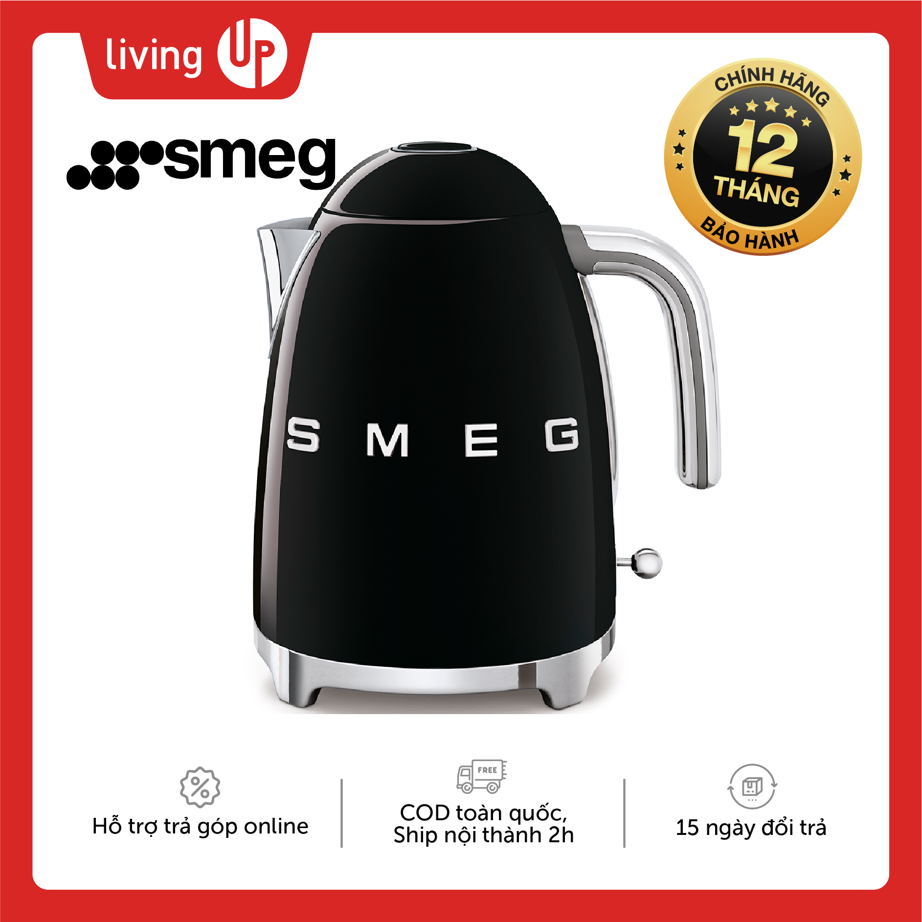 Ấm đun nước smeg - klf03