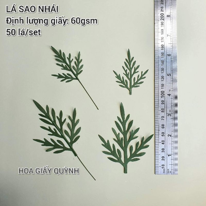 Sét 50 lá sao nháy giấy handmade 2 size