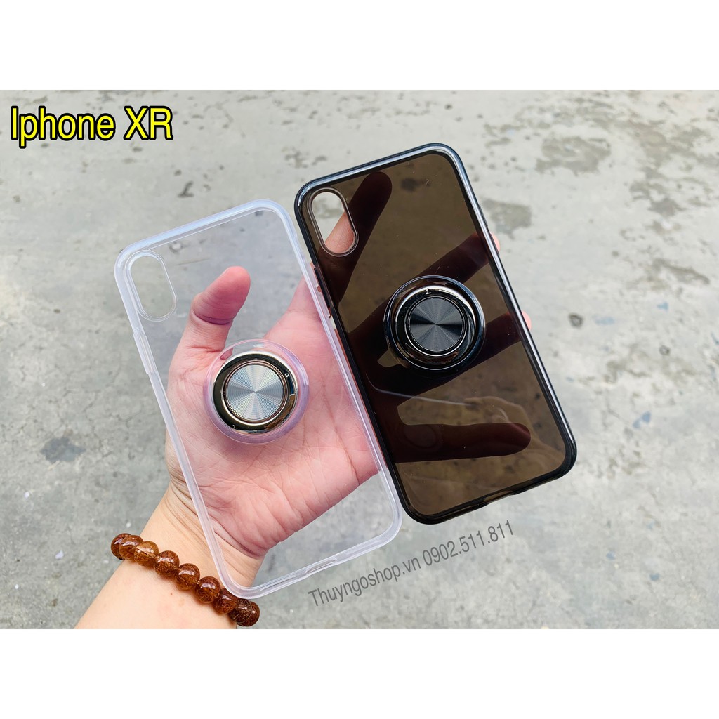 Ốp silicon kèm iring siêu mỏng xoay 360 - iphone x / xs / xs max