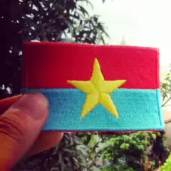 patch sticker cờ giải phóng có nhám gai - Mặt trận dân tộc giải phóng miền nam Việt Nam