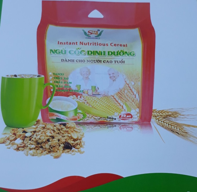 Ngũ cốc dinh dưỡng dành cho người cao tuổi, cung cấp bữa ăn phụ với công thức dinh dưỡng hợp lý, ít năng lượng thích hợp cho người cao tuổi