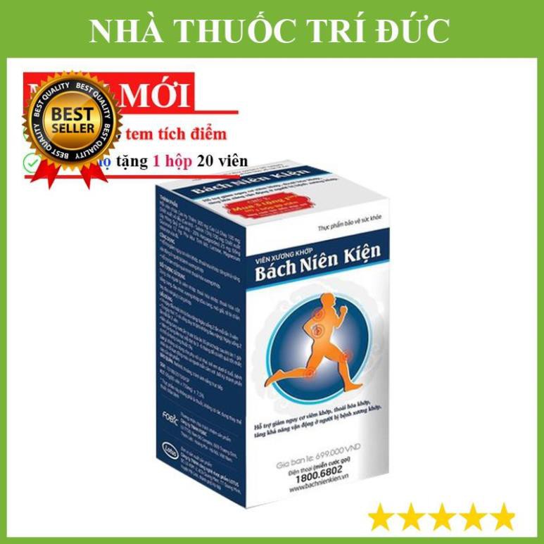 Bách Niên Kiện lọ 80 viên - Hỗ trợ giảm nguy cơ viêm khớp, thoái hóa khớp