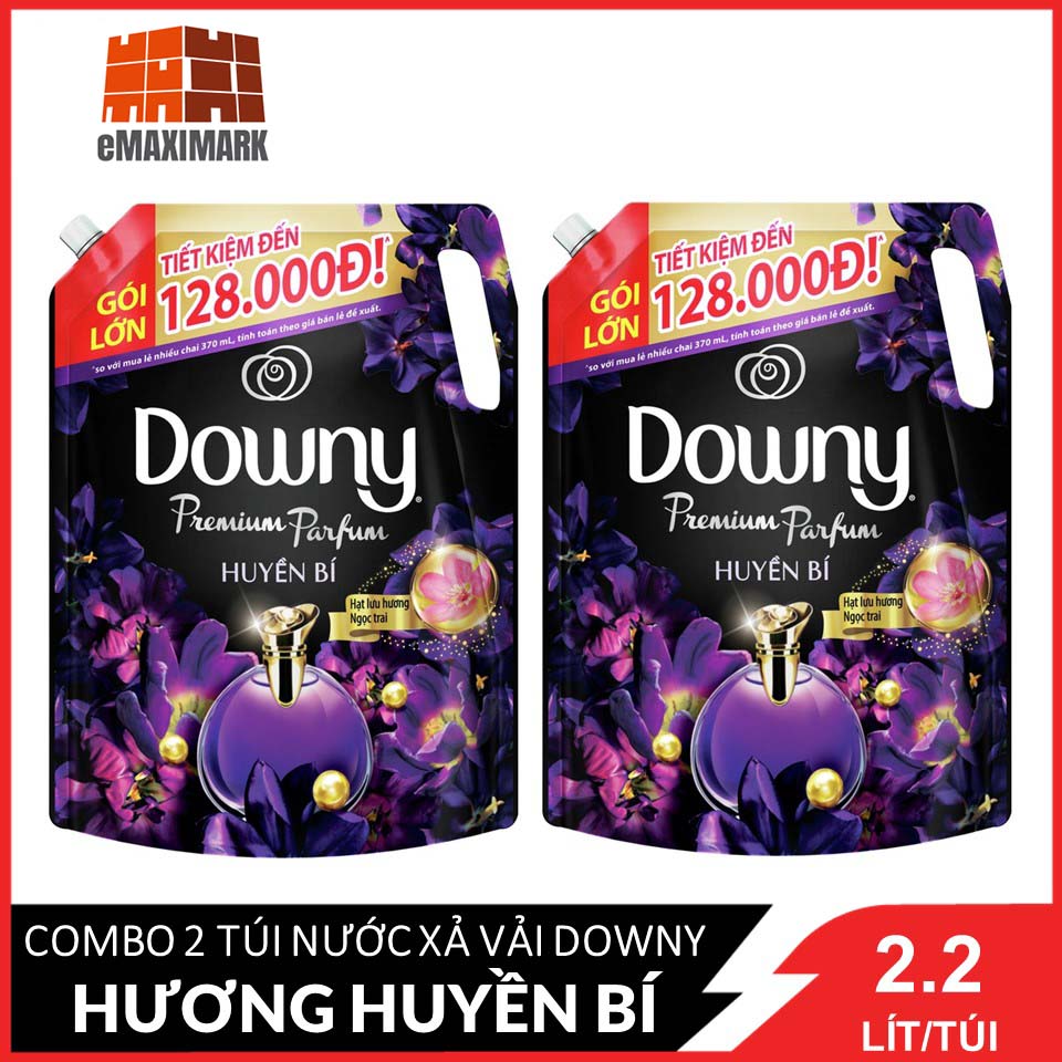 Combo 2 túi nước xả vải downy huyền bí 2x2l
