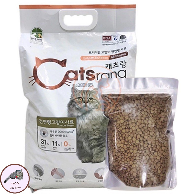 Thức ăn hạt cho mèo Catsrang túi chiết 1kg