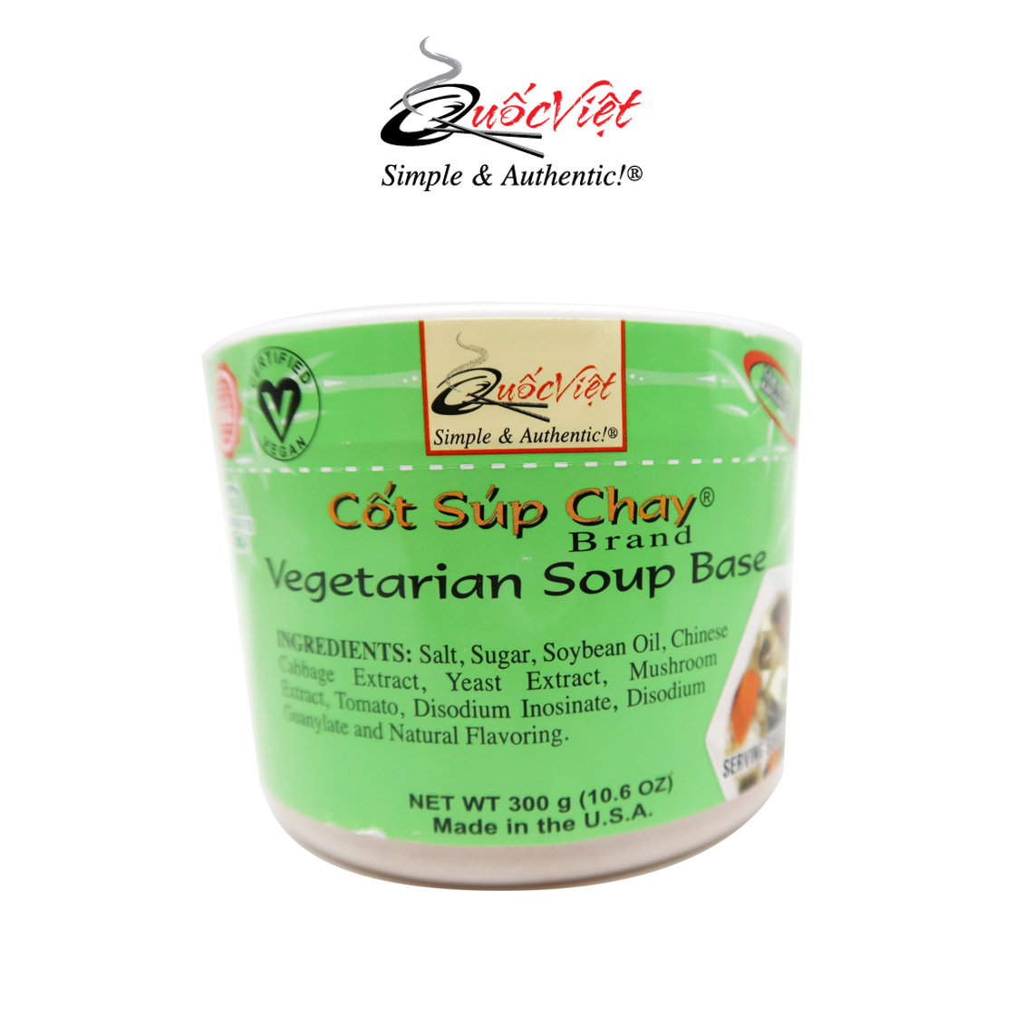 Gia vị cốt súp chay quốc việt - hộp 300g - vn10457