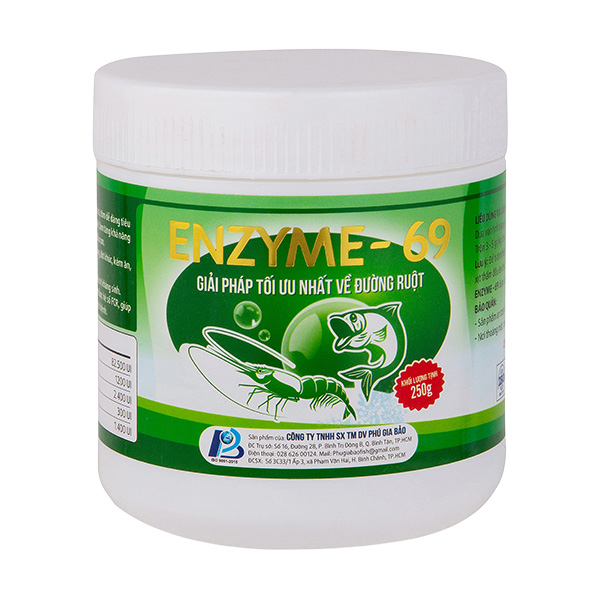 Bổ sung 9 loại enzyme tiêu hóa cho đường ruột tôm - ENZYME 69