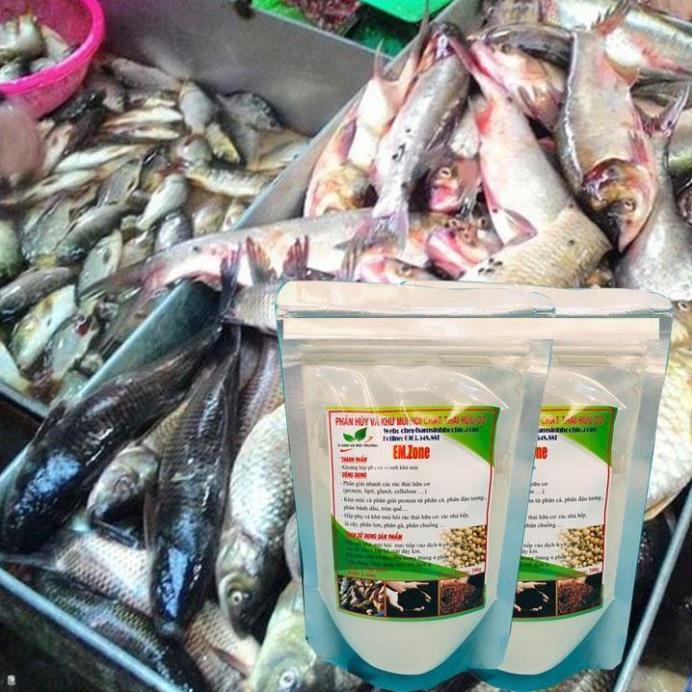 Men Vi Sinh Emzone Khử Mùi Hôi Phân Cá, Ủ Đậu Tương Và Rác Thải – 200Gr