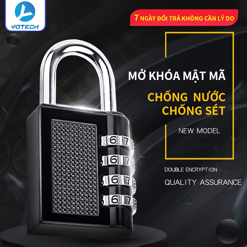 Ổ KHÓA MÃ SỐ 4 VÒNG XOAY MẠ INOX CHỐNG GỈ SÉT - KHÓA TỦ TẬP - KHÓA VALI - KHÓA BALÔ - KHÓA NHÀ THÔNG MINH BẰNG MẬT MÃ - Ổ KHÓA MÃ SỐ TỐT CHỐNG MƯA CHỐNG NƯỚC