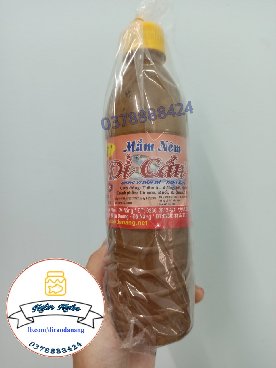 [HCM]Mắm nêm Dì Cẩn chai 500g