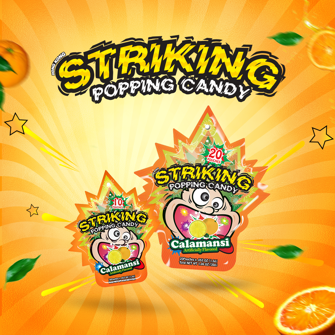 Striking Popping Candy - Kẹo nổ Vị Striking Quýt