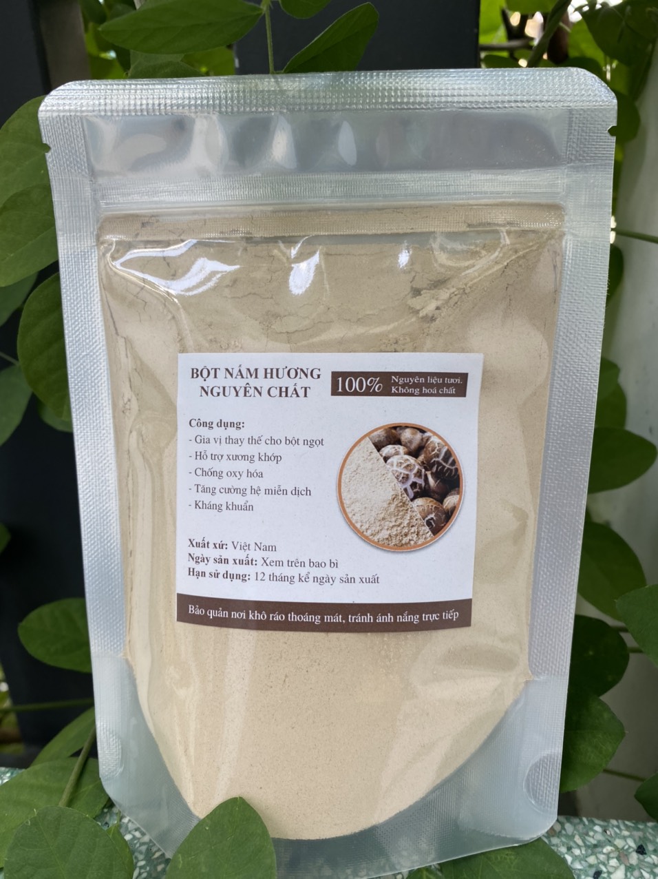 Bột nấm hương nguyên chất, gia vị thay thế bột ngọt trong nấu ăn