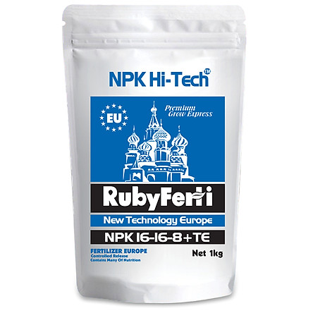 Phân bón npk 16-16-8+te hi-tech: rubyferti - sản phẩm thuộc tập đoàn phân bón con cò vàng