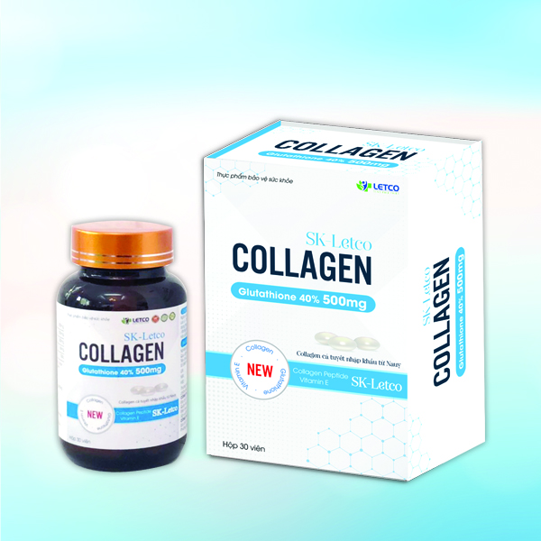 Viên uống đẹp da collagen- giúp hạn chế lão hóa da, hỗ trợ làm đẹp da.