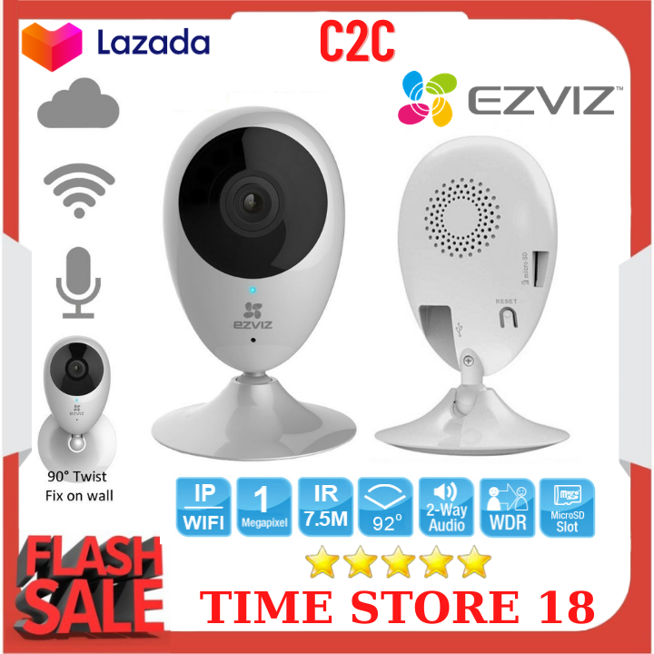 (Bảo Hành 24 Tháng- Kèm Thẻ Nhớ 64gb) Camera Wifi Ezviz CS-CV206 (C2C) Kiểu dáng nhỏ gọn Hình ảnh sắc nét
