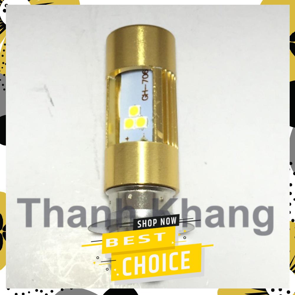 Đèn fa led thanh khang m5 gold 6 tim ánh sáng trắng cho xe máy 001000054