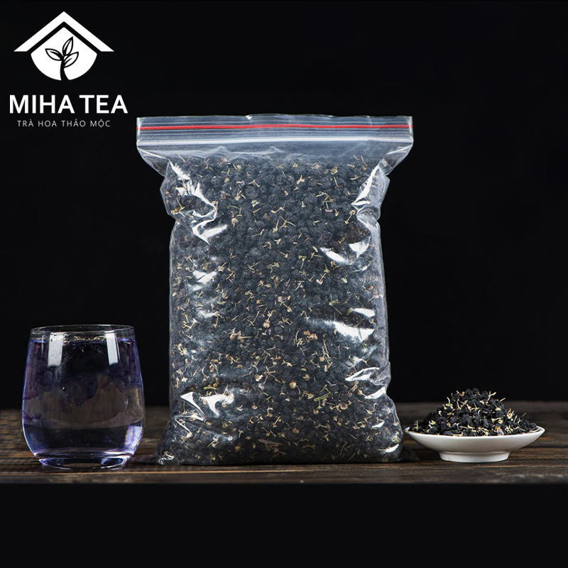 100g hắc kỳ tử tây tạng, kỳ tử đen sấy khô, quả to - miha tea