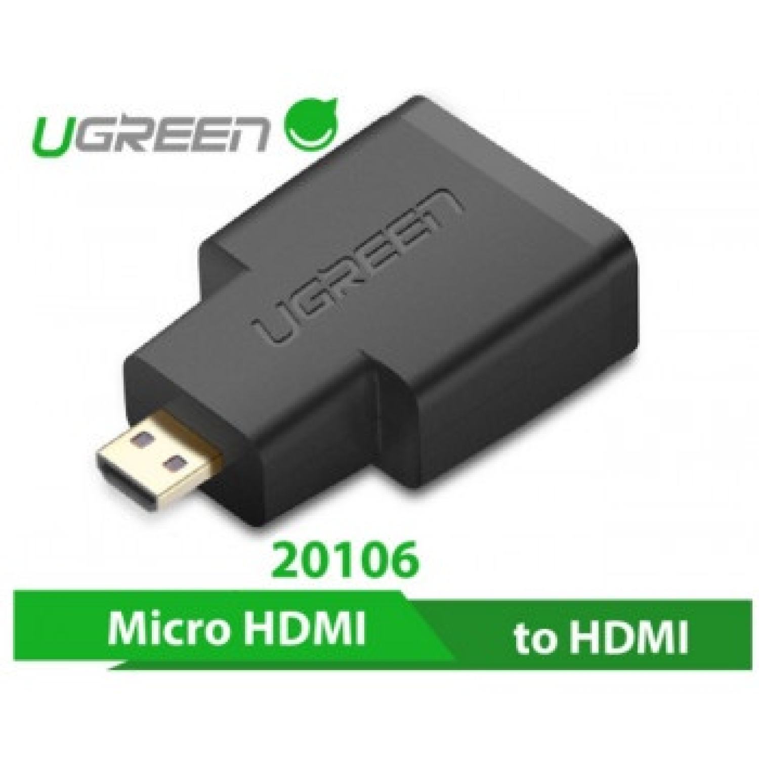 Đầu chuyển đổi micro hdmi to hdmi chính hãng ugreen 20106