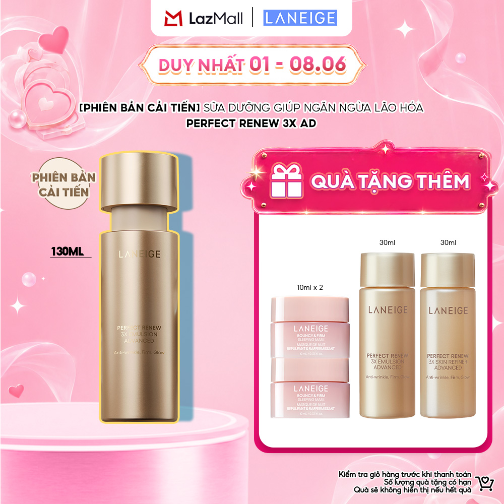 Sữa Dưỡng Giúp Ngăn Ngừa Lão Hóa LANEIGE Perfect Renew 3X Emulsion 130ML