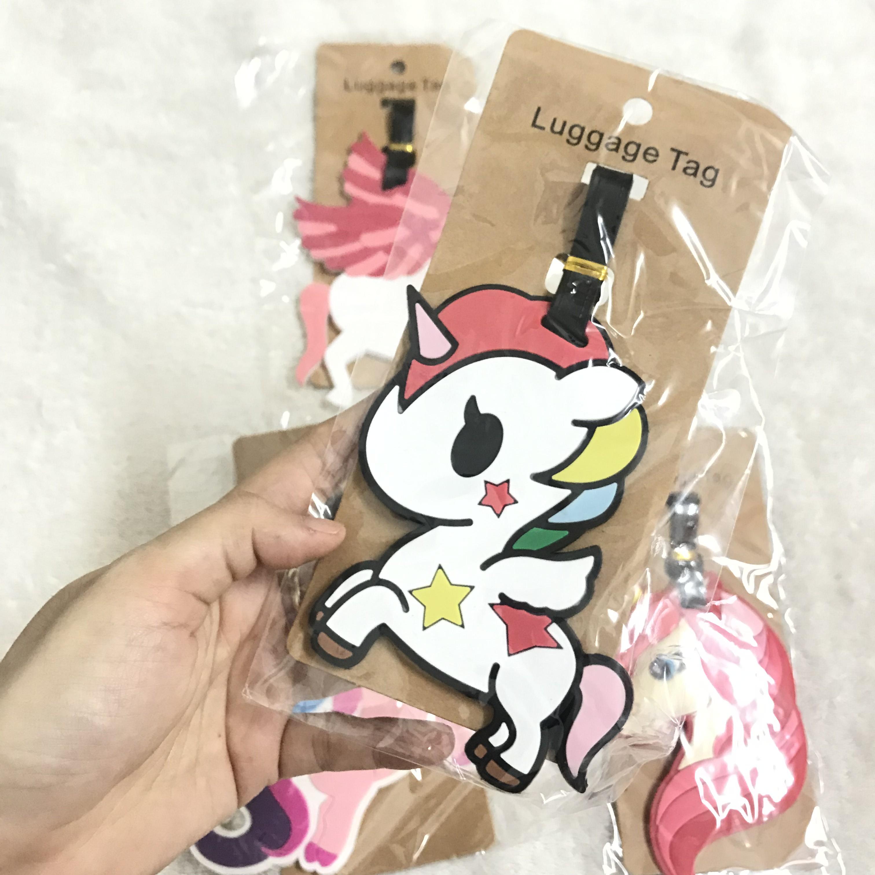 Thẻ tên hành lý - name tag - luggage tag - unicorn 03