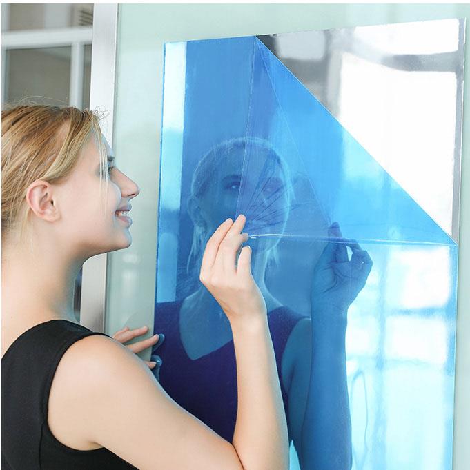 50x150CM Miếng dán gương Mềm Gương dán tường Gương soi toàn thân tự dính Gương soi toàn thân Phòng tắm ký túc xá Gương phản chiếu có thể tháo rời