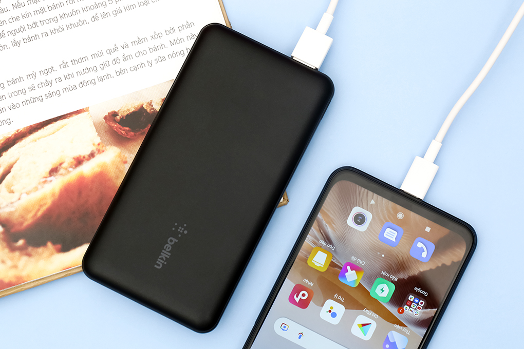 Pin sạc dự phòng polymer 10.000 mah type c 15w pd elwer bp11rt m