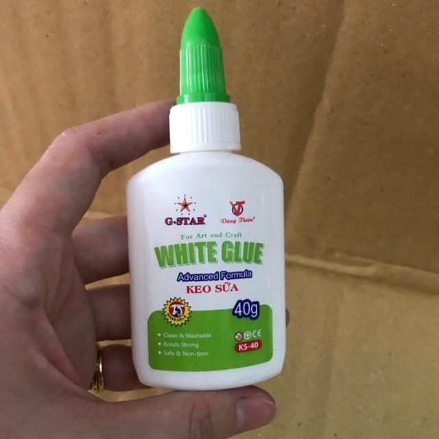 COMBO 3 CHAI KEO SỮA 40G LOẠI TỐT DÙNG ĐỂ DÁN GIẤY, DÁN GỖ, DÁN ĐỒ DÙNG NỘI THẤT GSTAR