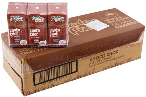 [HCM][7/2021] Sữa Meadow Fresh Socola hộp 200ml thùng 24 hộp