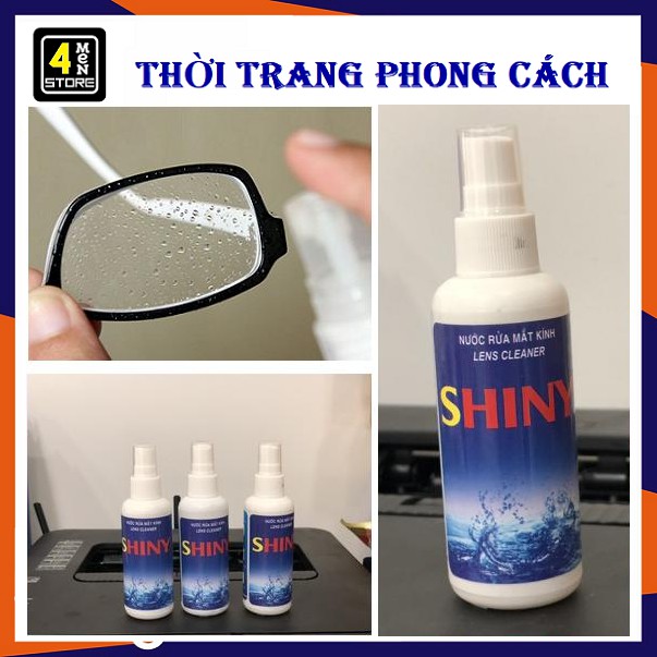 Combo 3 Dung Dịch Vệ Sinh Kính Mắt Shiny - Nước Rửa Kính Dạng Xịt Tiện Dụng - Chai Rửa Mắt Kính Shiny 80ML Cao Cấp - Nước Rửa Mắt Kính – Dung Dịch Vệ Sinh Kính Cận, Kính Mát