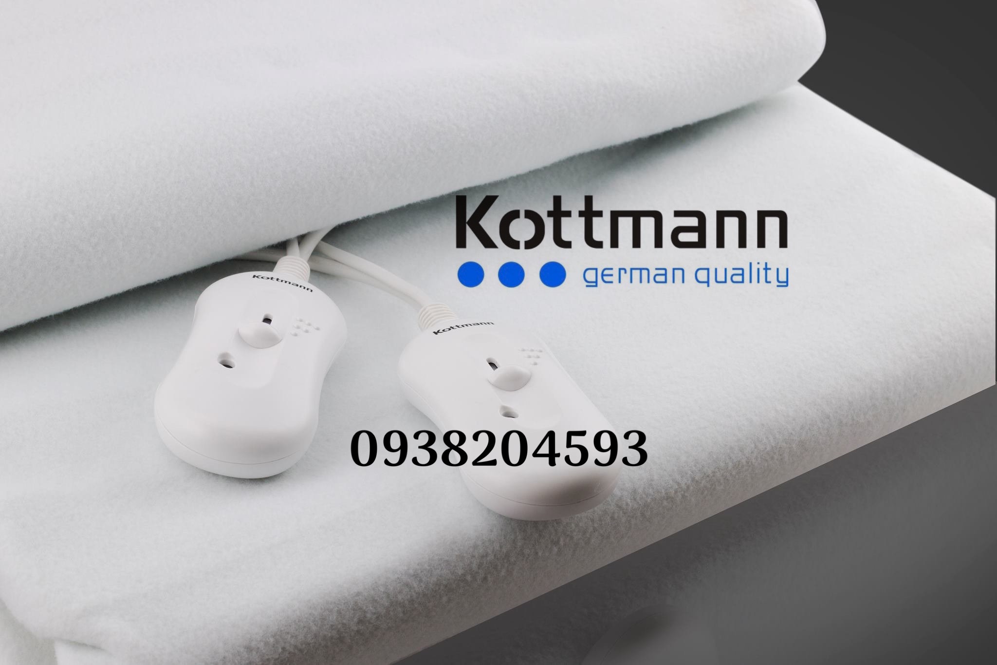 Chăn điện đệm sưởi ấm kottmann kot1300 kích thước 187x143cm